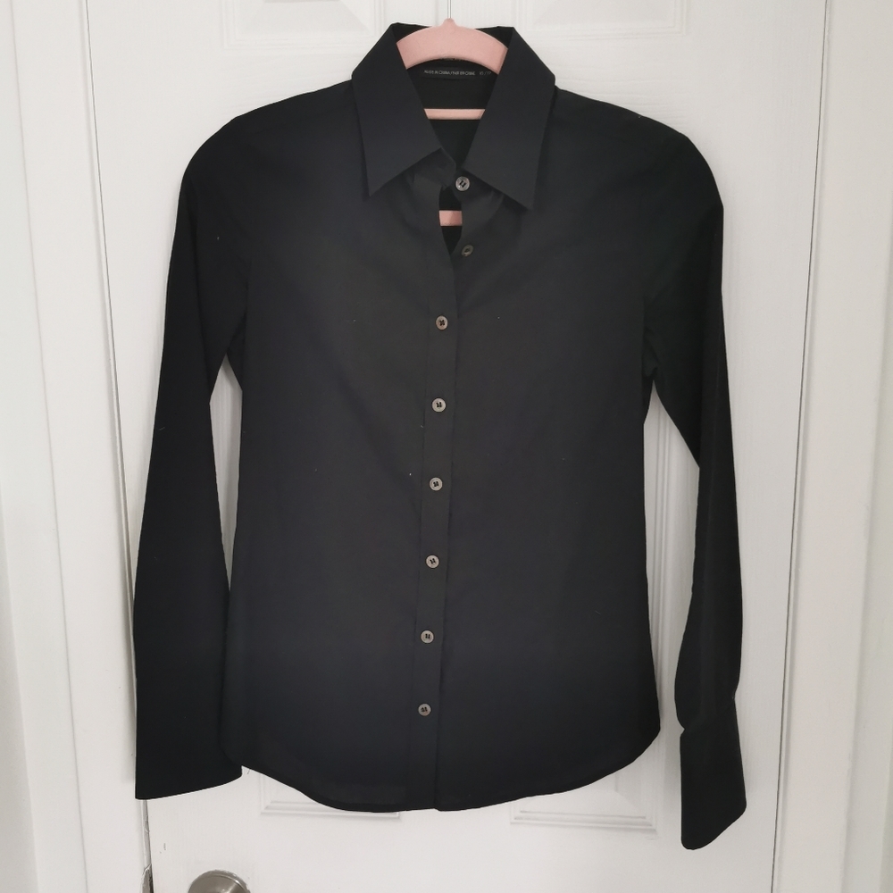 Club Monaco Black Button Up Shirt